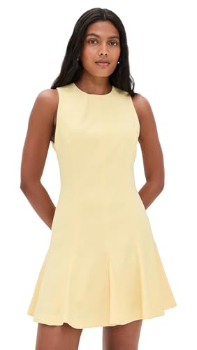 alice and olivia isa sleeveless seamed flare mini dress alice + olivia Women's Isabelle Seamed Flare Mini Dress, Butter, 2 at  Amazon Women's Clothing store