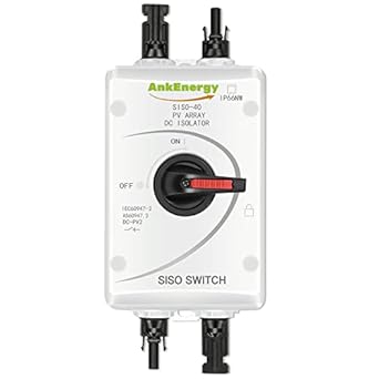 32A PV DC Isolator Switch with Solar Connector for Solar Panel