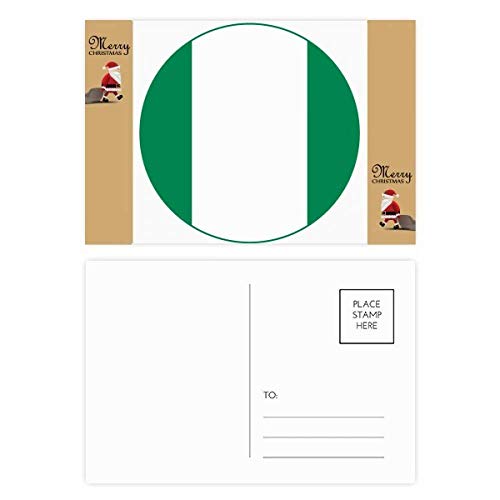 Cartes postales remerciement Père Noël du Nigeria x20 contre vœux banals