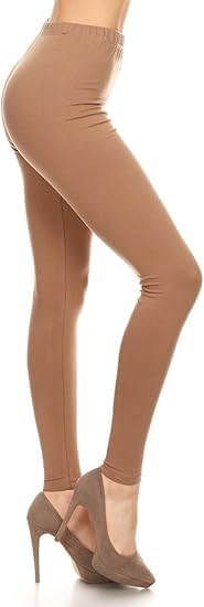 shopyidol Women's and Girl's Ultra Soft Strectable Cotton Ankle Length Legging(Light Brown)-picture-18