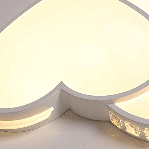Plafond moderne LED en cristal d'amour pour salon chic - 3