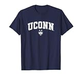 Connecticut Huskies Arch Over Navy Officially Licensed T-Shirt Tee for Men Women