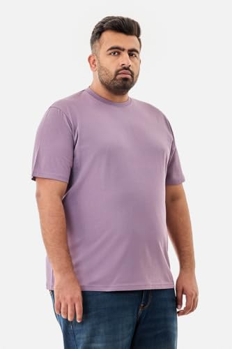 Image of SNITCH Men Polo Plus Size T-Shirt | Knitted Solid Polo with Contrast Tipped Collar & Logo Embroidery | 100% Cotton Breathable Lightweight Smart Casual Wear