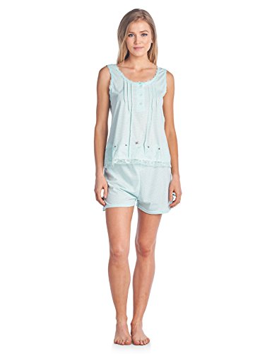 Casual Nights Women's Sleeveless Tank and Pajama Shorts Set