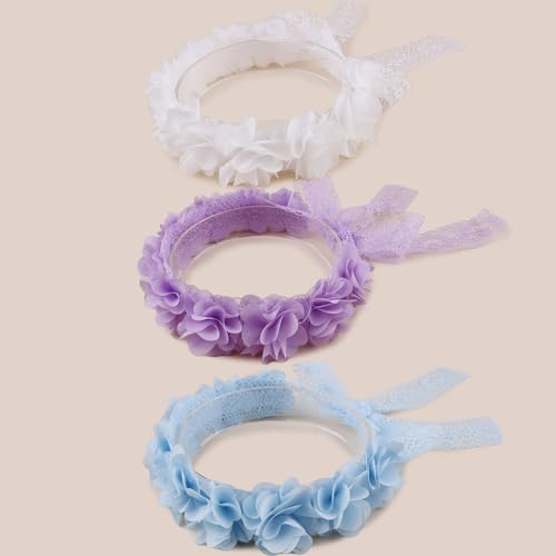 BFNAAgirl New Model Children Girl Lace Headbands Lace Flower Hairbands 2pcs Hair Accessories Gift for Children (lace-11)