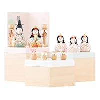 Amazon | ぷりふあ 雛人形 木目込み 五人 Storage style TORICCA (1