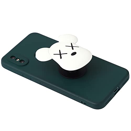 Image of Cute Anime Mobile Holder Grip Stand for Phones Selfie Holder for Smartphones, Designed for Kids and Teens. [ Silicone ]-(Model - White Bear)