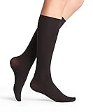 FALKE Damen Kniestrümpfe Energize 50 DEN W Kh halb-blickdicht mit Kompression 1 Paar, Schwarz Black 3009, 37-38