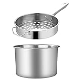 Cuillère à spaghetti en acier inoxydable – ce produit est doté d'une poignée ergonomique, agréable à prendre en main et qui ne risque pas de vous brûler, passoire à pâtes en métal