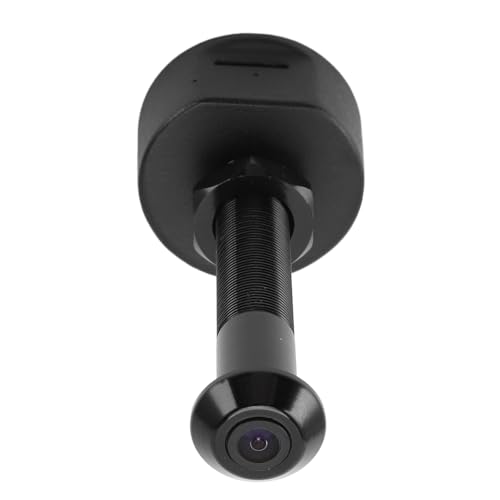 Cámara de mirilla WiFi 1080P con visor inteligente para puerta de casa con detección de moto, lente gran angular de 170°, compatible con aplicación para Securi mejorado, color negro