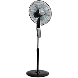 Ventilador Con Mando Carrefour THOMSON Ventilador de pie de 40 cm, 4 niveles de velocidad, 3 modos de ruido, oscilante, altura regulable hasta 135 cm, temporizador de 7,5 h, pantalla táctil, mando a distancia, modo silencioso, 55 W