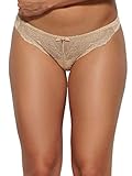 Gossard Damen Tanga Superboost Lace, Gr. X-Large (Herstellergröße: X-Large), Beige