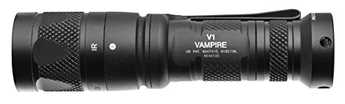 Surefire V1-B-Bk Vampire, 3V,  Dual Output 5/250 Lu White Light, 10/100Mw Of Ir, Alum Black Type Iii Ano, Clickie  Switch #TOP1