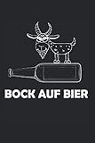 Notizbuch: Bock auf Bier Ziegenbock Biertrinker Spruch Notizbuch DIN A5 120 Seiten für Notizen Zeichnungen Formeln | Organizer Schreibheft Planer Tagebuch