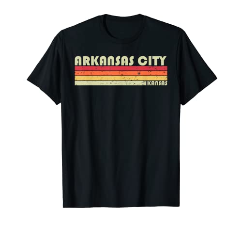 Arkansas City KS Kansas - Casa divertente con radici in stile retrò anni '80 Maglietta