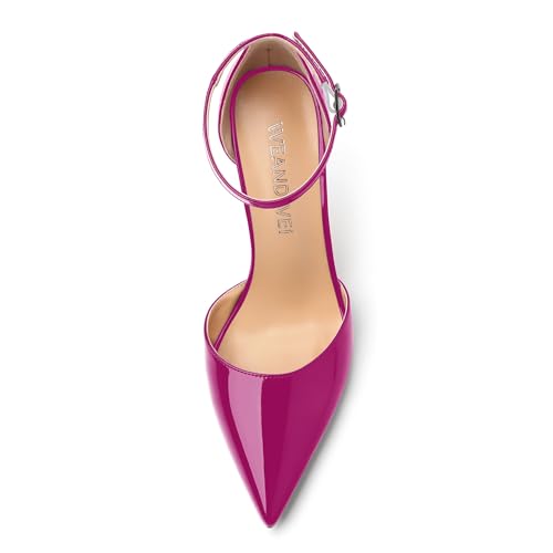 Women's High Heel Pointed Toe Shallow Mouth Single Shoes,Elegant and Charming Ankle Strap Wrap Heel Pumps,Party,Wedding,Dating,Banquet Dress Shoes3