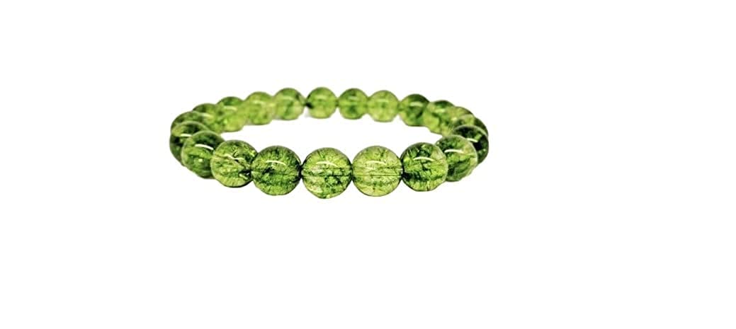 PANAKUMUS Natural Peridot Bracelet Awaken Your Inner Strength and Vitality with Certified Peridot Bracelet 8 MM Bead Size for Men and Women (B0C1SZL4G8) Amazon Price History, Amazon Price Tracker