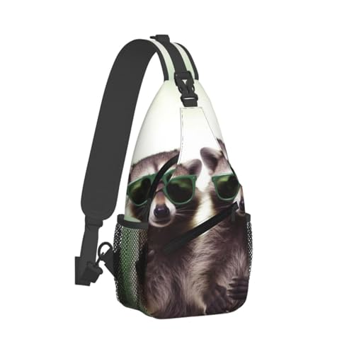 Bolso cruzado de pecho para hombre negro miniatura 2