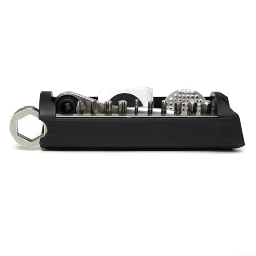 Image of Bike Bicycle Repair Tool Kit, Hidden Tool Box For Brompton Bike, Adjustable Wrench & Storage Bag(A)