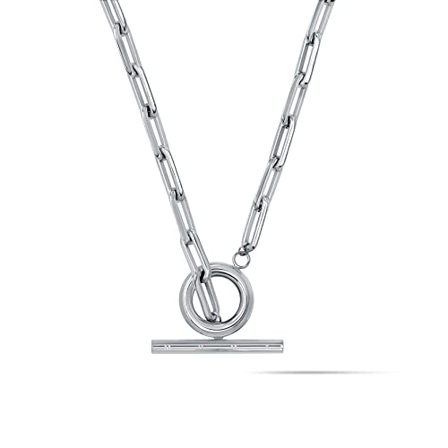 MVMT Women's Cable Chain Necklace | Stainless Steel, Toggle Closure