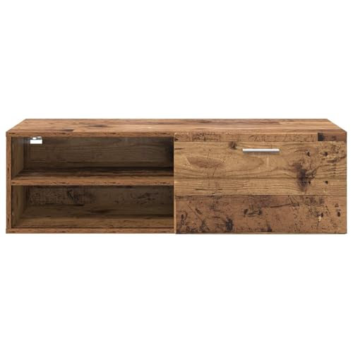 Cabinet en bois d'ingénierie mat meuble de rangement 100cm