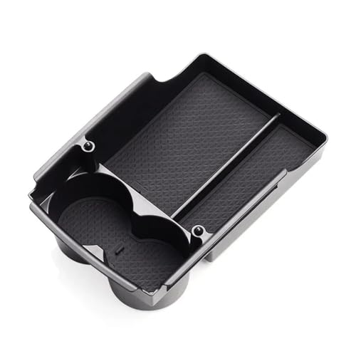 Organisateur de console pour Tesla Model S X 2016-2021, boîte de rangement noire