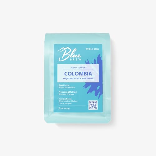 Blue Brew Colombia Whole Bean Coffee - 6oz miniatura 1