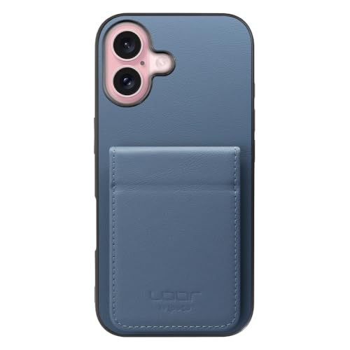 LOOF BASIC-SHELL SLIM CARD �{�v �J�[�h�z���_�[ �܂�ڃM�~�b�N �X�}�z�P�[�X for iPhone 16 �p �P�[�X �J�o�[ �J�[�h���[ �w�� �X�g���b�v�z�[�� �J�[�h���� �V�F�� �w�ʎ��[ �J�[�h�P�[�X ���^ �X�^���h [�u��