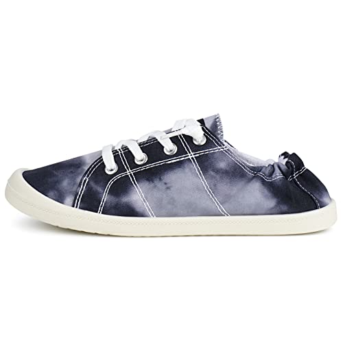 Image of JENN ARDOR Women's Low Top Canvas Slip On Sneaker Comfort Casual Shoes Walking Flats