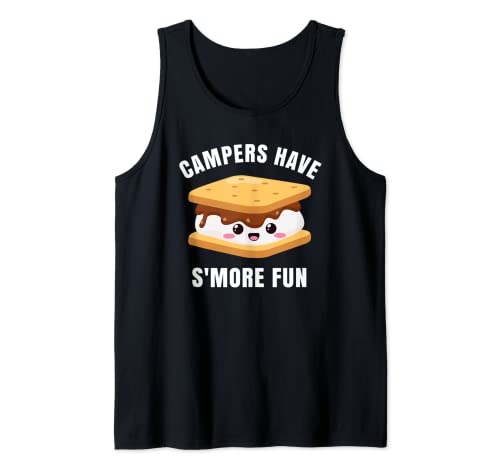 Los campistas tienen S'More Fun Smores Camping Camping Divertido Camiseta sin Mangas
