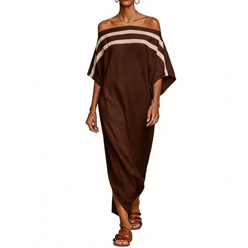 Robe maxi en lin mélangé fluide pour rester élégante sans souffrir du chaud