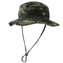HDGSAFD 1 sombrero plegable, de sol y camuflaje ve...: Contenido del paquete: recibirás 1 sombrero de pescador verde con estampado de camuflaje, adecuado para una circunferencia de cabeza de 55 a 60 cm. Con su estilo de camuflaje único, este gorro te hará destacar entre la multitud fácilmente. Material d...