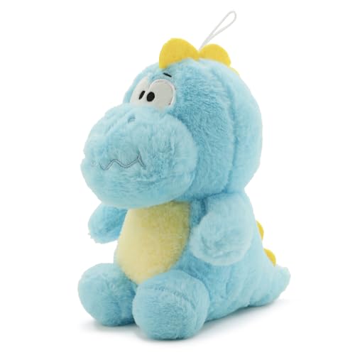 Image of Blue Dino Soft Toy for Kids with Cute Hug-Friendly Plush for Babies, Toddlers & Children Safe, Lightweight & Easy to Clean (25CM)