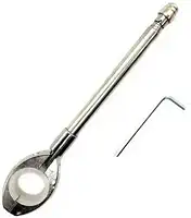 Antena Corta Pipa Cerol Para Guidao 7/8 Moto Inox 7 estágios Spencer Prata