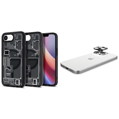 Spigen iPhone 16e ince MagSafe Kılıf Ultra Hybrid Sararma Karşıtı DuraClear™ Hava Kanalı Teknolojisi™ Spigen iPhone 16e Kamera Lens Camı Koruyucu