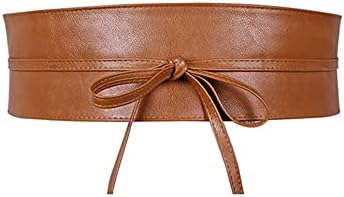 Belle Vous 4 Stuks Zwarte Vintage Elastische Stretch Taille Riemen Voor Dames - 4 Stijlen - Brede Retro Mode Tailleband Riemen voor JurkenTaille Riemen Voor Dames