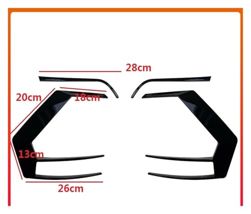Spoiler de coffre arrière Golf 7 et MK7 GTI R extension de becquet noir