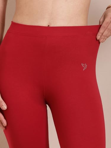 Image of TWIN BIRDS Tailored Cut and Classic Fit Super Stretchable Elastane Fabric Churidar Leggings for Women