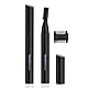 TOUCHBeauty Augenbrauentrimmer Elektrischer Korrekturtrimmer Kabellos für Damen,Augenbrauenrasierer Augenbrauenschneider Präzisionstrimmer mit Führungskamm, Batteriebetrieben, Schwarz AG-815B