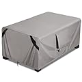 KylinLucky Outdoor Table Covers Fits up to 48L x 26Wx 13H inches, Outdoor Furniture Set Covers Waterproof for Coffee Table Covers Grey