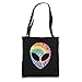 Alien Head Hippie Tie Dye Tote Bag