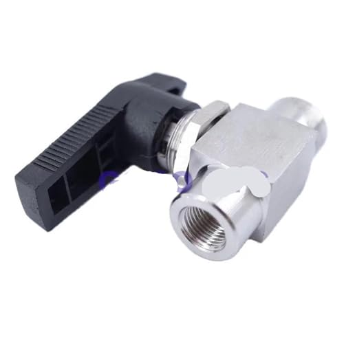 Válvula de bola de 1/8" en acero inoxidable 304 para control de fluidos a alta presión 4