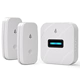 Funkklingel Türklingel, Eine drahtlose klingel, ips X5, wasserdichte, 1.300 fuß weite, vier lautstärke, 38 klingeltöne und ohrenstille, sowohl zu hause als auch im büro