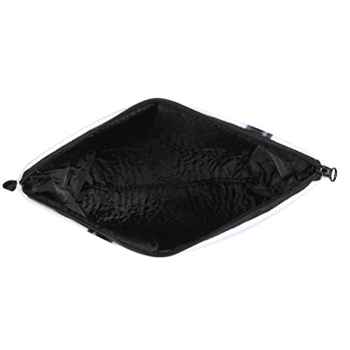 Lurrose 1 unidade de bolsa de maquiagem feminina bolsa cosmética impressão bolsa com zíper impermeáv
