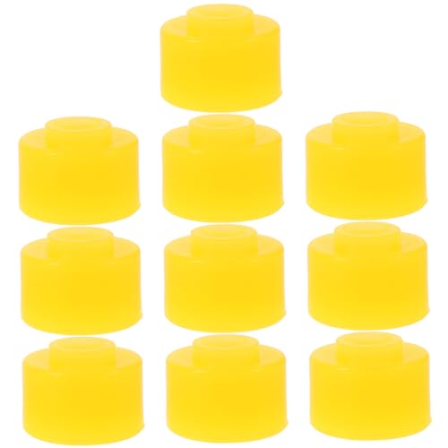 BRIGHTFUFU - BRIGHTFUFU 10 pièces Butoirs en Caoutchouc pour Remorque et Camion Bloc Anti-vibrations Jaune Protection Sécurisée des Portes et Rampes des Secousses et Maintien Stable Du Chargement
