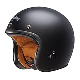 Indian Motorcycle Open Face Retro Helmet, Matte Black - 2868869