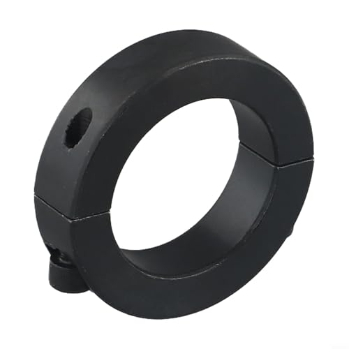Bague de retenue à double fente pour colliers de 10 mm à 40 mm en acier noir pour un engagement sécurisé de l'arbre (40 mm)