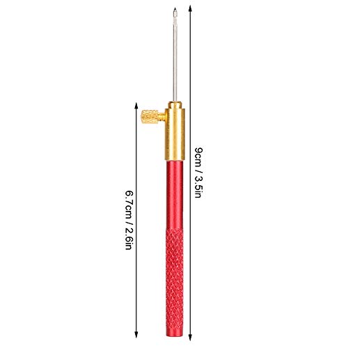 Tambour Embroidery Hook Set including Wooden Handle, 3 Aluminum Alloy Beading Needles for Crochet and Sequin Beads Crafting - Image 3