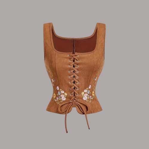 Chaleco renacentista ajustable con cordones para un corsé medieval perfecto 2