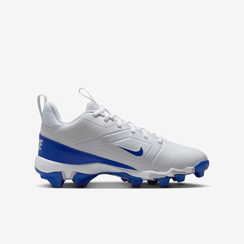 Nike Alpha Menace 4 Shark Big Kids' Football Cleats (FQ4012-103, White/Hyper Royal/Photon Dust/Hyper Royal)3